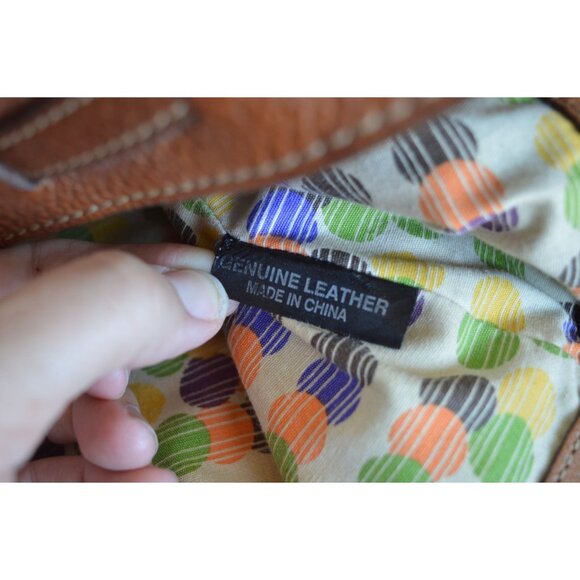 Fossil Keyper Jolie Hobo Leather Shoulder Bag Medium Brown Boho Western Casual - Picture 11 of 11